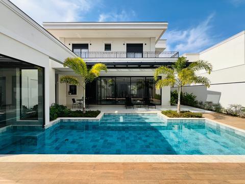 Casa à venda e para alugar em Campinas, Loteamento Mont Blanc Residence, com 4 suítes, com 702 m²
